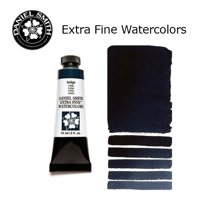 DANIEL SMITH Extra Fine Watrecolors, 15ml Tube - Indigo