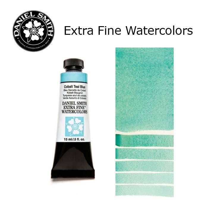 DANIEL SMITH Extra Fine Watrecolors, 15ml Tube - Cobalt Teal Blue