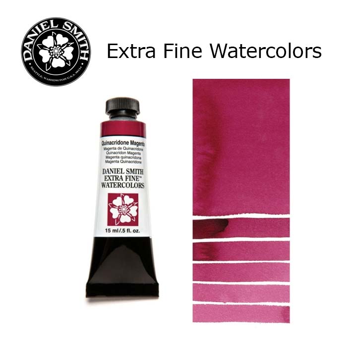 DANIEL SMITH Extra Fine Watrecolors, 15ml Tube - Quinacridone Magenta