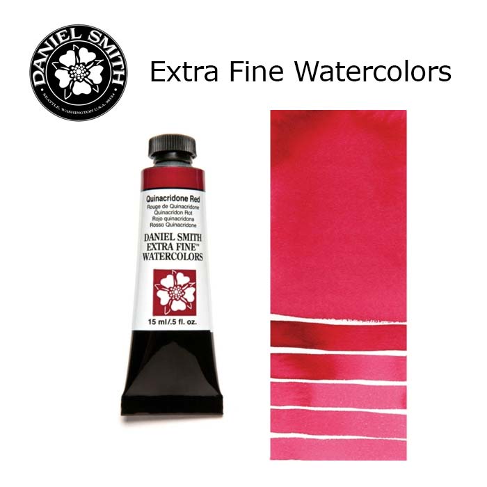 DANIEL SMITH Extra Fine Watrecolors, 15ml Tube - Quinacridone Red