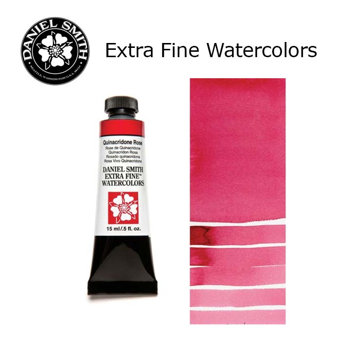 DANIEL SMITH Extra Fine Watrecolors, 15ml Tube - Quinacridone Rose